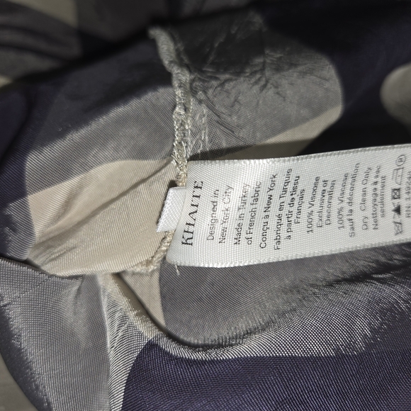 Khaite Women's Blue and Tan Checkered Dress - Picture 6 of 8